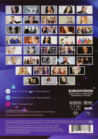 Eurovision Song Contest 2014 Copenhagen (Konkurs Piosenki Eurowizja 2014) [3DVD]