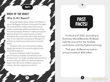 96 Facts About MrBeast: Quizzes, Quotes, Questions, and More! With Bonus Journal Pages for Writing! [KSIĄŻKA]
