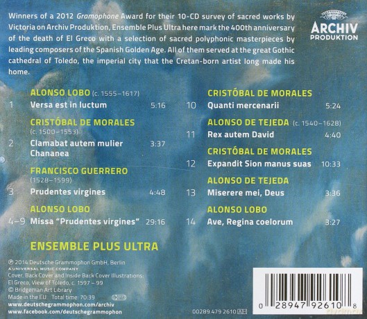 Ensemble Plus Ultra: From Spain To Eternity [CD]