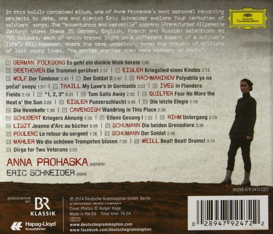 Anna Prohaska: Behind The Lines [CD]