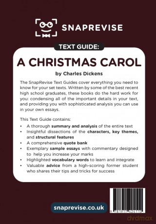 A Christmas Carol Text Guide: AQA GCSE English Literature Revision Book | Includes Analysis, Key Quotes, Character Insights, and Sample Essays for Top Grades [KSIĄŻKA]