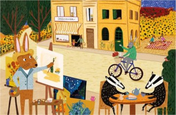A Day With the Artist: Search and discover arty animals at work on this behind-the-scenes tour [KSIĄŻKA]