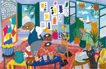 A Day With the Artist: Search and discover arty animals at work on this behind-the-scenes tour [KSIĄŻKA]