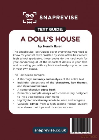 A Doll's House Text Guide: A-Level English Literature Revision Book | Includes Analysis, Key Quotes, Character Insights, and Sample Essays for Top Grades [KSIĄŻKA]