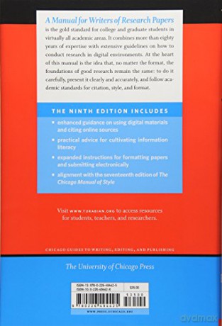 A Manual for Writers of Research Papers, Theses, - Chicago Style for Students and Researchers [KSIĄŻKA]