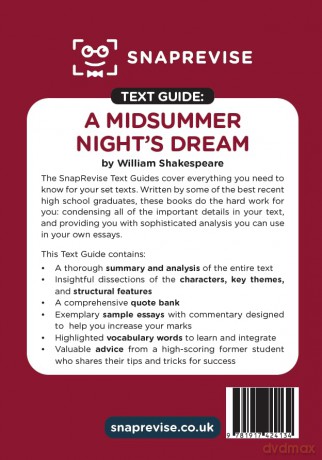 A Midsummer Night's Dream Text Guide: A-Level English Literature Revision Book | Includes Analysis, Key Quotes, Character Insights, and Sample Essays for Top Grades [KSIĄŻKA]