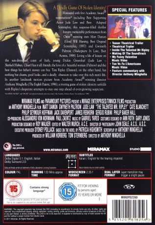 The Talented Mr Ripley (Utalentowany Pan Ripley) [DVD]