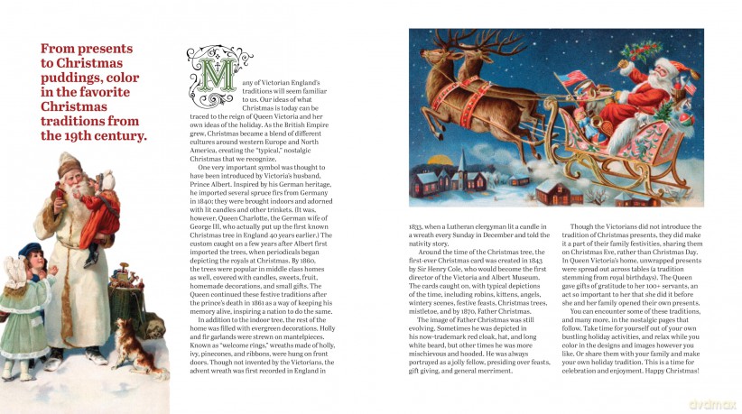 A Victorian Christmas Coloring Book: Color in the Nostalgic Traditions of Yule Times Past - More than 100 Pages to Color [KSIĄŻKA]