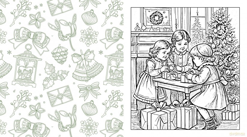 A Victorian Christmas Coloring Book: Color in the Nostalgic Traditions of Yule Times Past - More than 100 Pages to Color [KSIĄŻKA]
