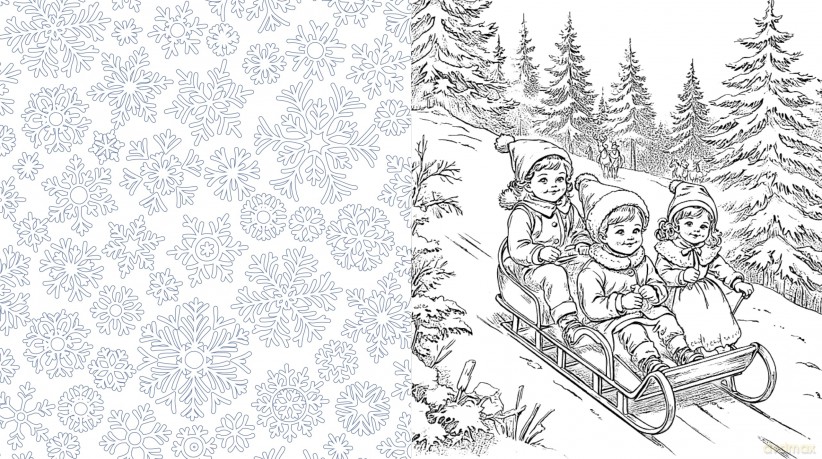 A Victorian Christmas Coloring Book: Color in the Nostalgic Traditions of Yule Times Past - More than 100 Pages to Color [KSIĄŻKA]