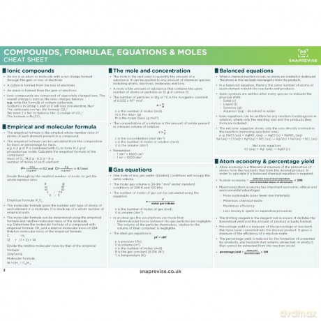 A-Level OCR Chemistry Summary Sheets [KSIĄŻKA]