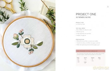 An Introduction to Whitework Embroidery with Colour: 10 stunning projects with reusable iron-on transfers [KSIĄŻKA]