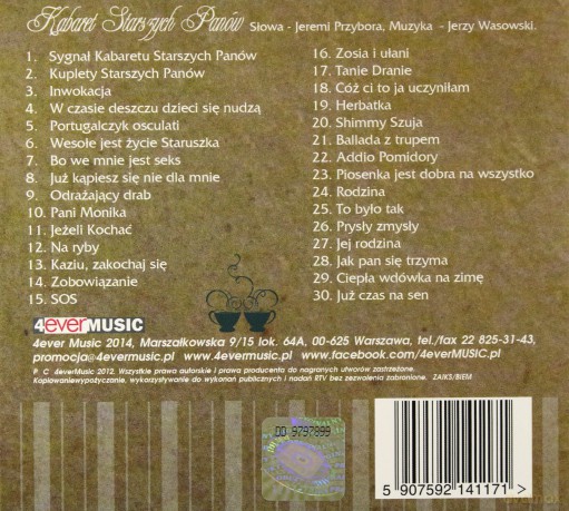 Kabaret Starszych Panów: Wesołe Jest Życie Staruszka [CD]