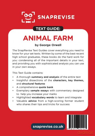 Animal Farm Text Guide: AQA GCSE English Literature Revision Book | Includes Analysis, Key Quotes, Character Insights, and Sample Essays for Top Grades [KSIĄŻKA]