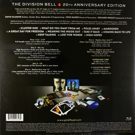 Pink Floyd: The Division Bell - 20th Anniversary Deluxe Box [5xWinyl]+[Blu-Ray]+[CD]