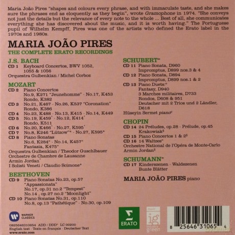 Maria Joao Pires: The Complete Erato Recordings [17CD]