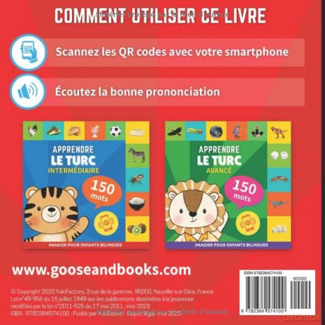 Apprendre le turc - 150 mots avec prononciation - Débutant: Imagier pour enfants bilingues [KSIĄŻKA]