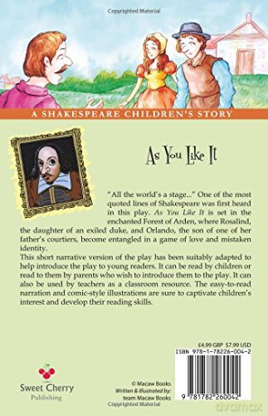As You Like It: A Shakespeare Children's Story [KSIĄŻKA]