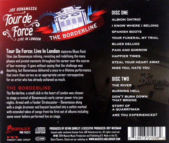 Joe Bonamassa: Tour De Force - The Borderline [2CD]