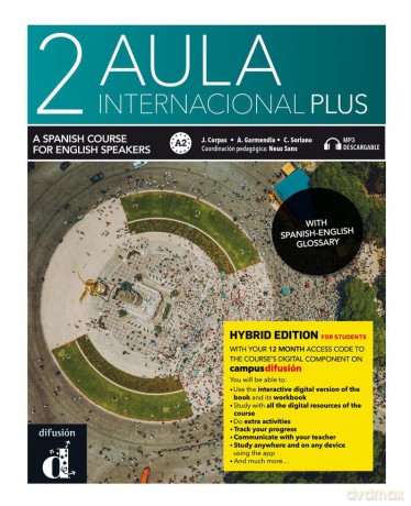 Aula internacional Plus 2 - Edición híbrida - Edición inglesa - Libro del alumno. A2: Student's book + Exercise book +Mp3 2 [KSIĄŻKA]