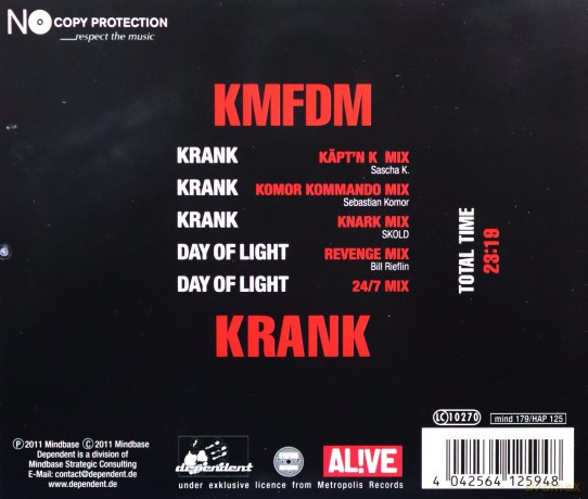 Kmfdm: Krank [CD]