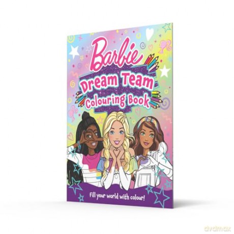 Barbie Dream Team Colouring Book: Brand new colouring book, perfect for Barbie fans aged 3, 4, 5, 6, 7 years [KSIĄŻKA]