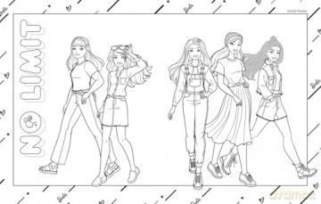 Barbie Dream Team Colouring Book: Brand new colouring book, perfect for Barbie fans aged 3, 4, 5, 6, 7 years [KSIĄŻKA]