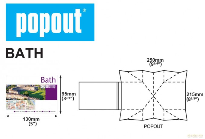 Bath PopOut Map [KSIĄŻKA]