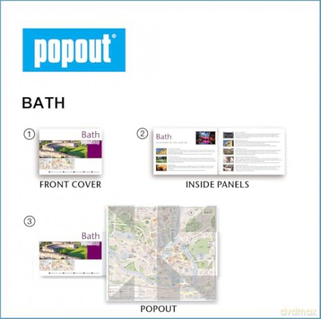 Bath PopOut Map [KSIĄŻKA]