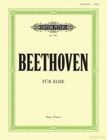 Beethoven: Für Elise WoO 59 for Piano [KSIĄŻKA]