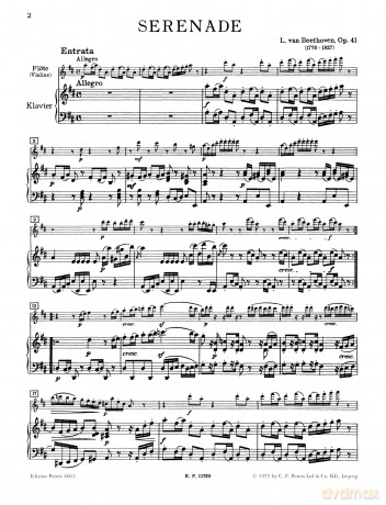 Beethoven: Serenade Op.41 [KSIĄŻKA]
