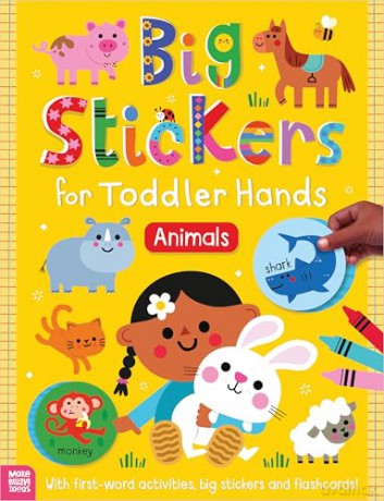 Big Stickers for Toddler Hands: Animals [KSIĄŻKA]