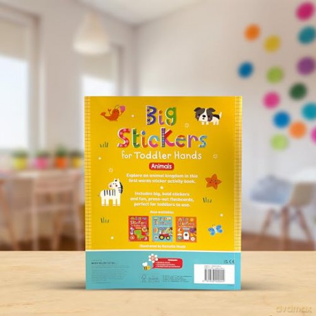 Big Stickers for Toddler Hands: Animals [KSIĄŻKA]