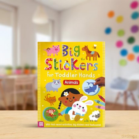 Big Stickers for Toddler Hands: Animals [KSIĄŻKA]