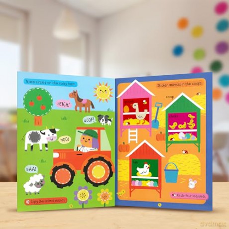 Big Stickers for Toddler Hands: Animals [KSIĄŻKA]