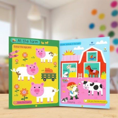 Big Stickers for Toddler Hands: Animals [KSIĄŻKA]