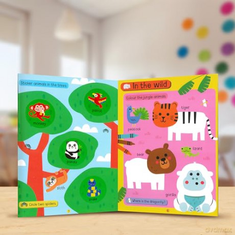 Big Stickers for Toddler Hands: Animals [KSIĄŻKA]