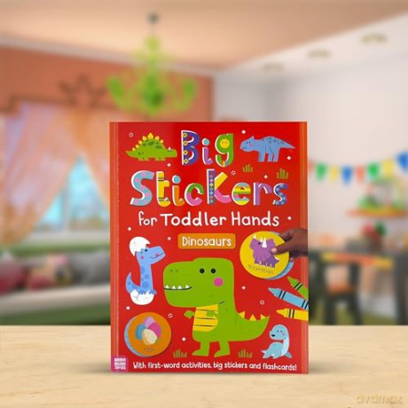 Big Stickers for Toddler Hands: Dinosaurs [KSIĄŻKA]