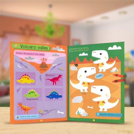 Big Stickers for Toddler Hands: Dinosaurs [KSIĄŻKA]
