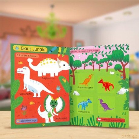 Big Stickers for Toddler Hands: Dinosaurs [KSIĄŻKA]
