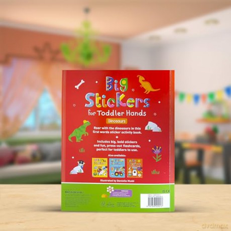 Big Stickers for Toddler Hands: Dinosaurs [KSIĄŻKA]