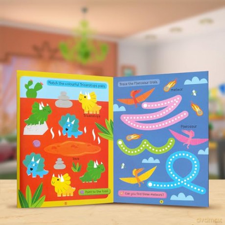 Big Stickers for Toddler Hands: Dinosaurs [KSIĄŻKA]