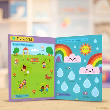 Big Stickers for Toddler Hands: First Words [KSIĄŻKA]
