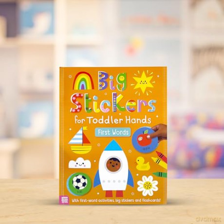 Big Stickers for Toddler Hands: First Words [KSIĄŻKA]