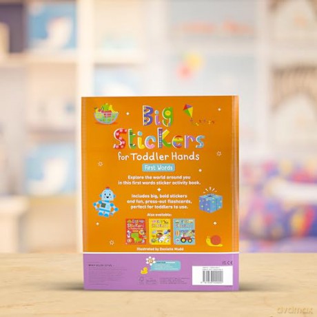 Big Stickers for Toddler Hands: First Words [KSIĄŻKA]