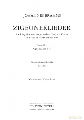 Brahms: Zigeunerlieder [KSIĄŻKA]