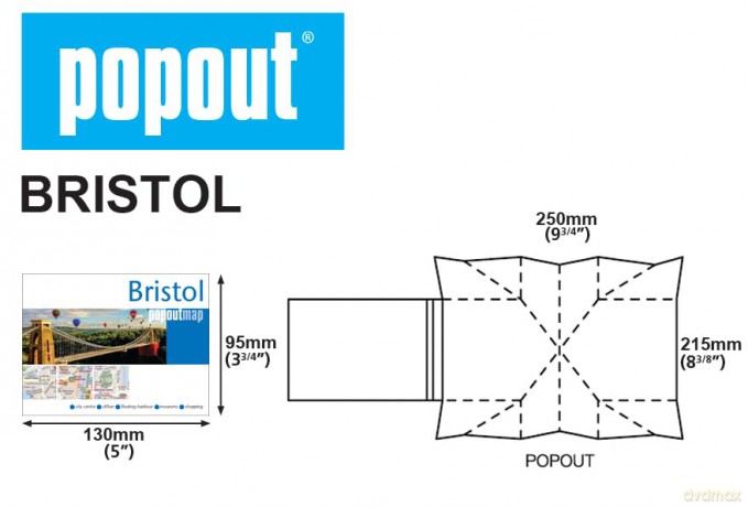Bristol PopOut Map [KSIĄŻKA]