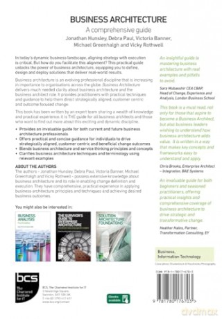 Business Architecture: A comprehensive guide [KSIĄŻKA]