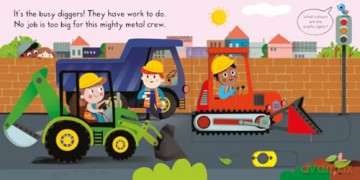 Busy Diggers: A Push, Pull, Slide Book: 46 [KSIĄŻKA]