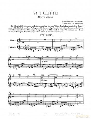 Carulli: 24 Progressive Duets [KSIĄŻKA]
